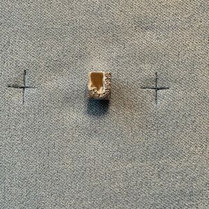 Elegant Diamond and Sterling “J” Mini Bead